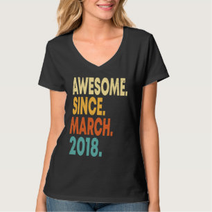 5 Jaar Oud  Maart 2018 5e Verjaardags Jongen T-shirt