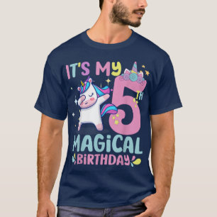 5 jaar oud zijn mijn 5e magische verjaardag unicor t-shirt