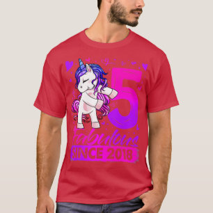 5 jaar oude Flossonicorn Gifts 5th Birthday Gi T-shirt
