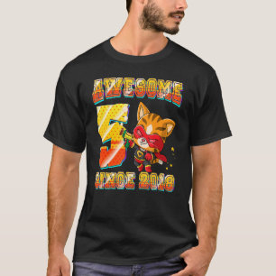 5 jaar oude kat Geweldige sinds 2018 Kat 5th Birth T-shirt