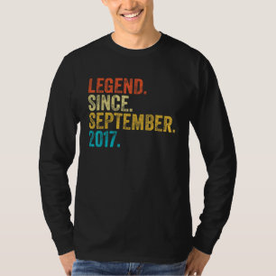 5 Jaar Oude Legende Sinds September 2017 5e Geboor T-shirt