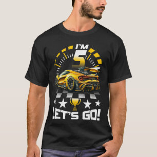 5 Jaar Oude Race 5e Verjaardag Party Gold Racing R T-shirt