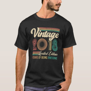 5 jaar oude Vintage 2018 5e verjaardag T-shirt