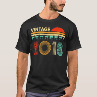 5 jaar oude Vintage 2018 5th Birthday Retro T-shirt