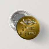 5 jaar pop ronde button 3,2 cm (Voorkant /achterkant)