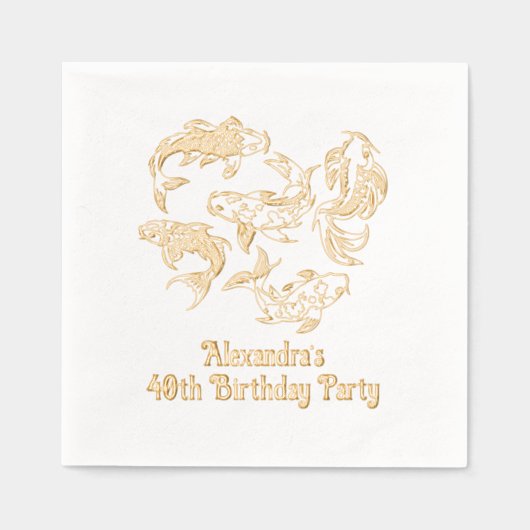 5 Koi Fish Karp #2 N'importe quel âge Anniversaire (Recto)