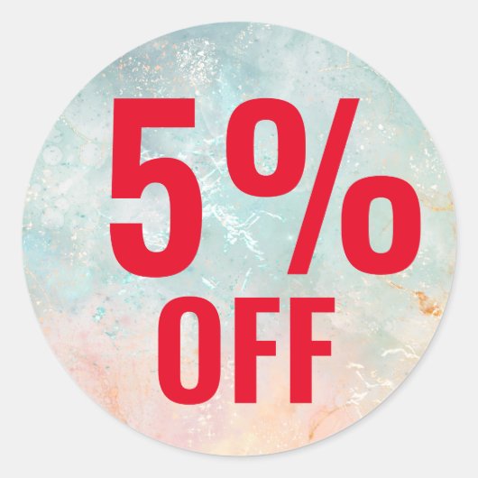 5 % korting op stickers voor verkoopacties voor wi (Voorkant)
