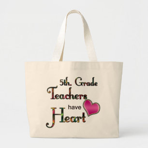 5. Leerkrachten met een diploma hebben een hart Grote Tote Bag