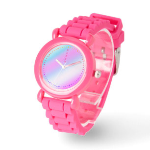 5 Letter Gepersonaliseerde Naam Regenboog Silicone Horloge
