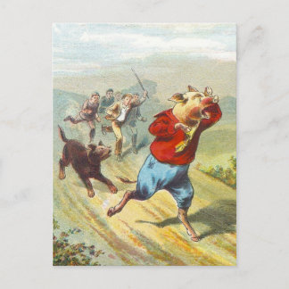 5 Little Pigs: It Cried Wee Wee Briefkaart