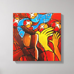 5 Loaves 2 Poissons toile Imprimer