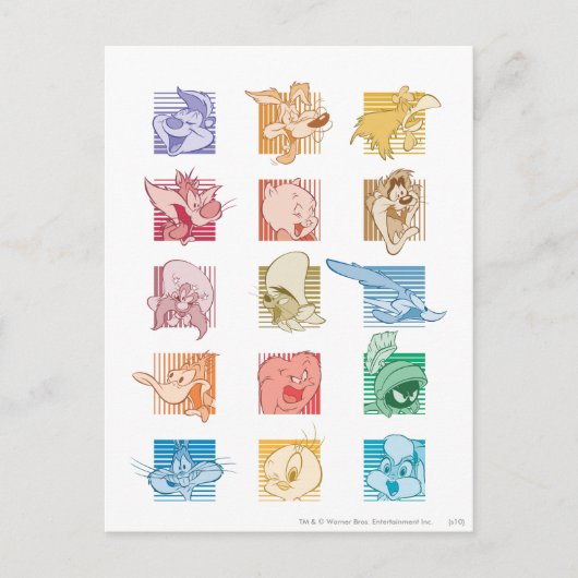 # 5 LOONEY TUNES™ foto op Briefkaart (Voorkant)