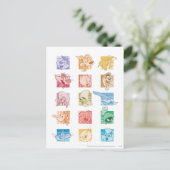 # 5 LOONEY TUNES™ foto op Briefkaart (Staand voorkant)