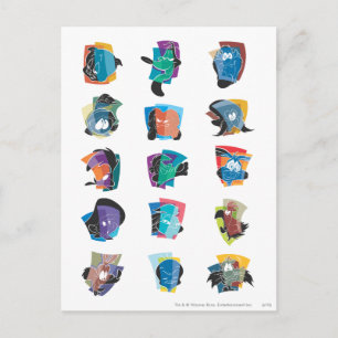 # 5 LOONEY TUNES™ foto op Briefkaart