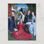 5 Maagd Martelaren in een tuin (Rechterhelft: M 07 Briefkaart (Voorkant)