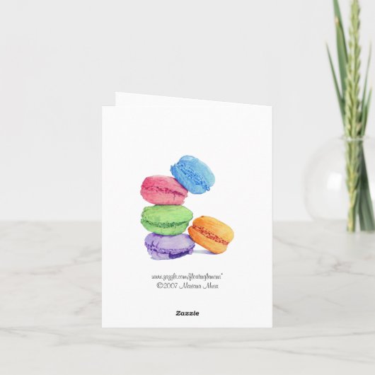 5 Macarons-kaart Kaart (Achterkant)