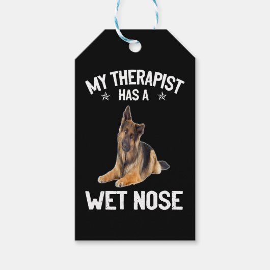 5 Mijn therapeut heeft een natte neus Cadeaulabel (Voorkant)