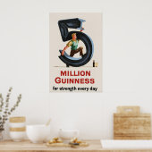 5 Million Guinness Poster Print  John Gilroy (Cuisine)