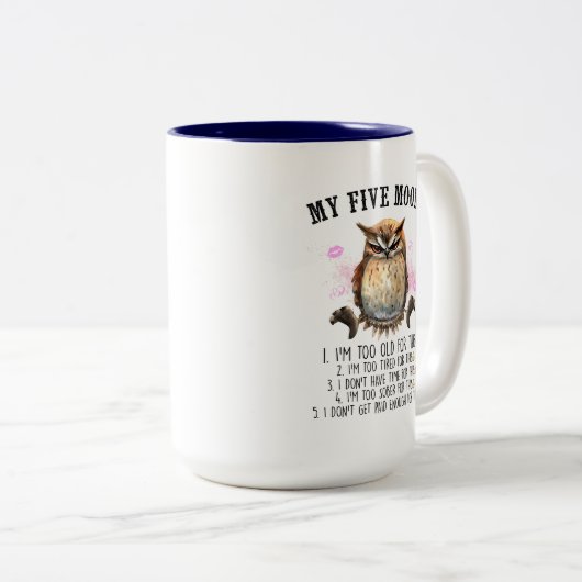 5 Moods Coffee Mug (Devant droit)