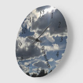 5 O'Clock Ergens wolken Grote Klok (Hoek)