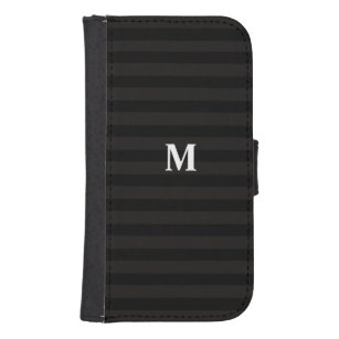 5 Optie Modern Monogram zwart Stripes Hoesje-Mate Galaxy S4 Portefeuille Hoesje