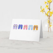 5 paren Kaarten van het Teenslipper (Gele Bloem)