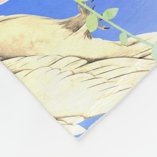 5 pastel uilen Fleece Deken (Hoek)