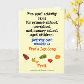 5 Per dag - Fruit Kaart (Gele Bloem)