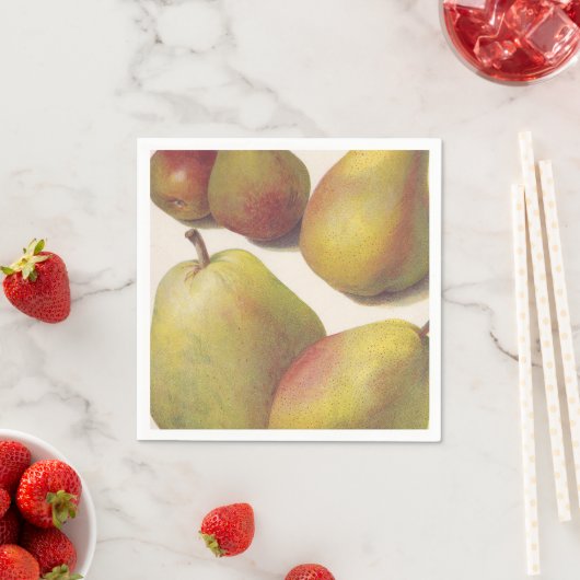 5  peren geïllustreerd servetten (Insitu)