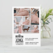 5 Photo Arbre de Noël Grossesse Faire-part (Debout devant)