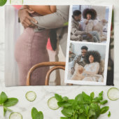 5 Photo Booth Modern Gepersonaliseerd Theedoek (Gevouwen)