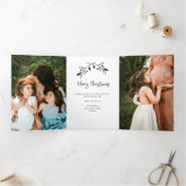 5 Photo Carte de Noël triple minimum (Intérieur)