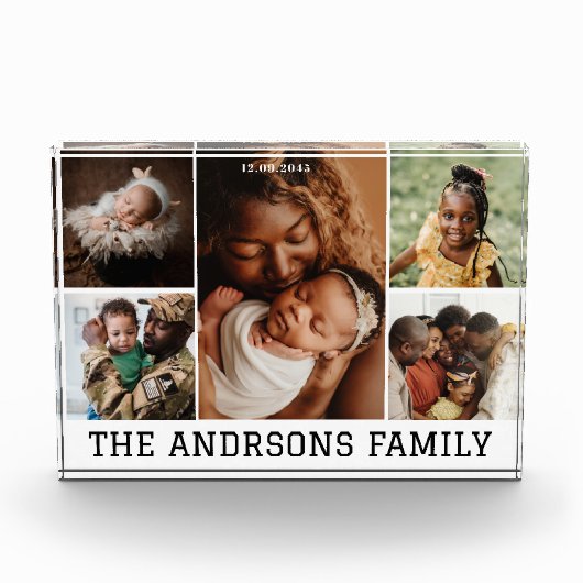 5 photo collage de la famille Bloc photo (Devant)