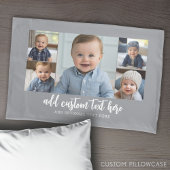 5 Photo Collage Modern Minimal Grijs Wit Kussensloop