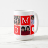 5 PHOTO Collage personnalisé MOM Mug (Devant droit)