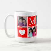 5 PHOTO Collage personnalisé MOM Mug (Gauche)