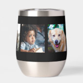 5 photo collage personnalisé monogramme moderne (Arrière)