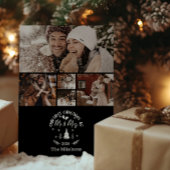 5 Photo First Christmas as Mr. & Mrs Feestdagenkaart