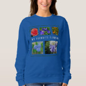 5-Photo Mon Fleurs Favorites Modèle Sweatshirt (Devant)