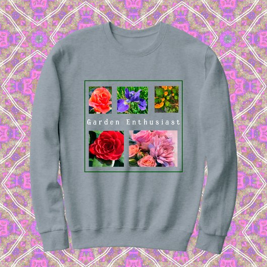 5-Photo Mon Fleurs Favorites Modèle Sweatshirt