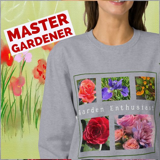 5-Photo Mon Fleurs Favorites Modèle Sweatshirt