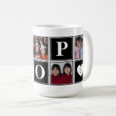 5 Photo personnalisée Black Collage POP Mug (Devant droit)
