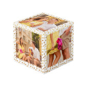 5 Photo White Gold Verloving Kubus (Voorkant hoekig)