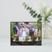 5 photos modèle carte de remerciements personnalis (Debout devant)