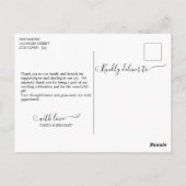 5 photos modèle carte de remerciements personnalis (Dos)