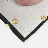 5 Pics Familie Collage Goud Script Kerstmis Fleece Deken (Hoek)