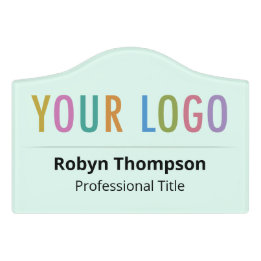 5 pouces Acrylique Nom Plaque Entreprise Logo Peti