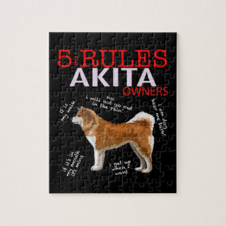 5 Regels voor Akita-eigenaars Legpuzzel