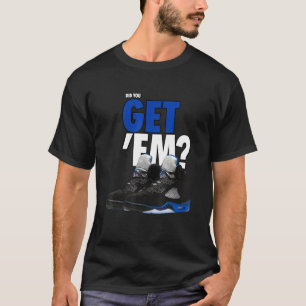 5 Retro Racer Blue T-shirt Heb je EM Rapper Racer