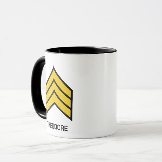 5 Sergeant US Army Rank Mok (Voorkant links)